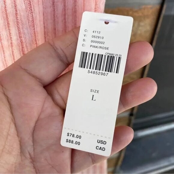 Anthropologie maeve sweater large in pink NWT - Picture 6 of 8